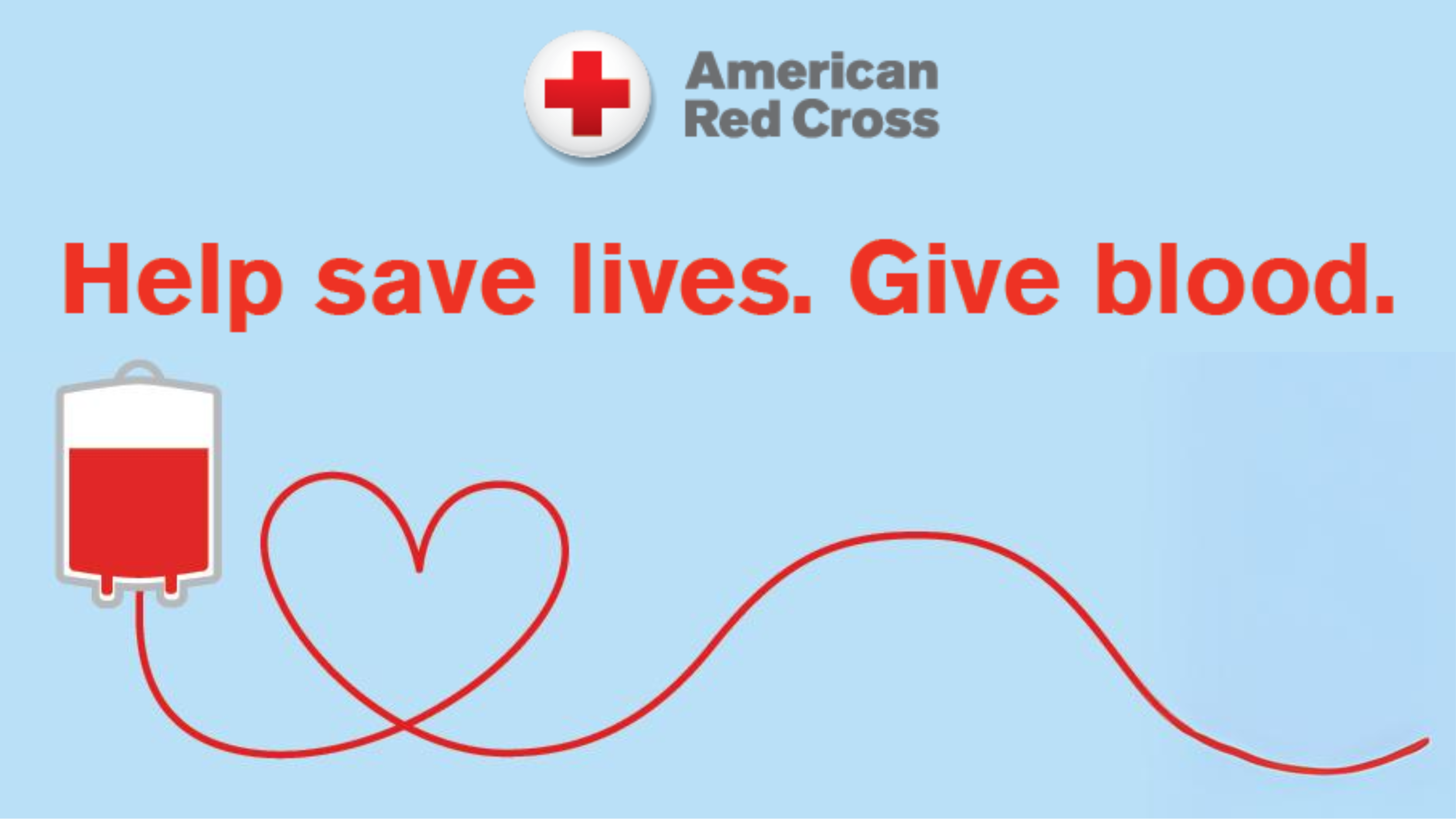 Red Cross Blood Drive Banner